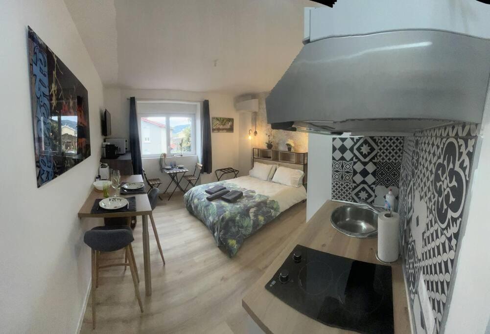 Verdi Studio Cosy Au Calme Parking Gratuit Chasse-sur-Rhone Bagian luar foto
